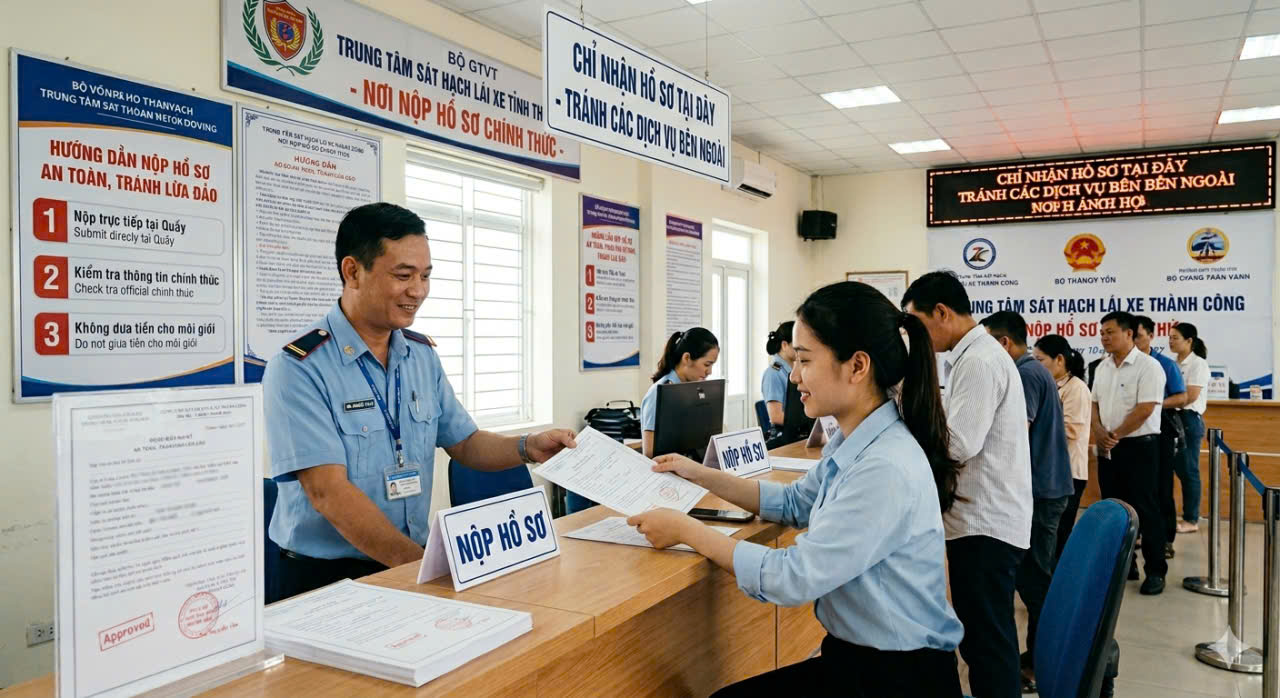 Học bằng lái xe ô tô: Cách nộp hồ sơ an toàn, tránh bị lừa